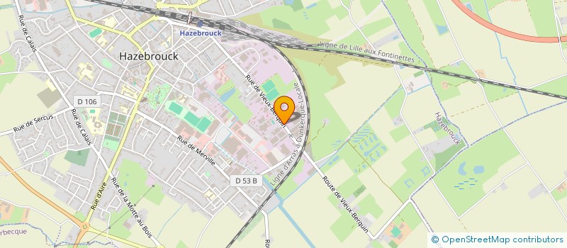 localisation de l'entreprise MICHEL OLLIVIER ORGANISATION  HAZEBROUCK