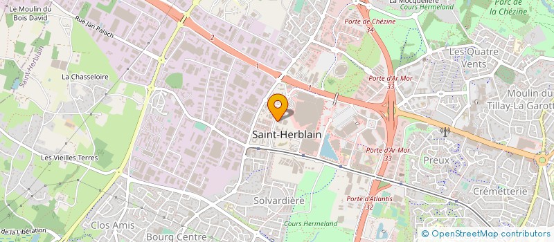 localisation de l'entreprise MICHEL ORDRENNEAU INVESTISSEMENTS à ST-HERBLAIN