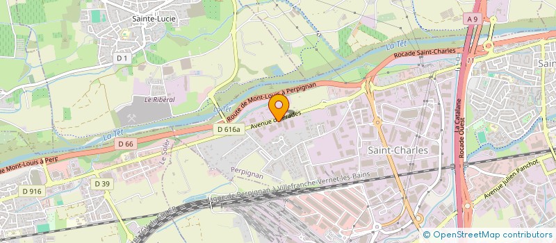 localisation de l'entreprise MICHEL ORIOL GESTION  PERPIGNAN