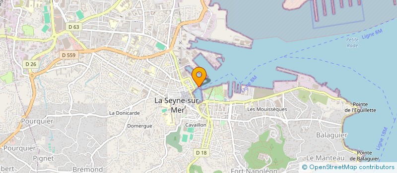localisation de l'entreprise MICHEL PACHA MARINA à LA SEYNE-SUR-MER