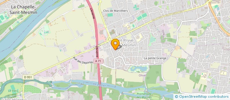 localisation de l'entreprise MICHEL PATOUT SARL à SAINT-PRYVE-SAINT-MESMIN