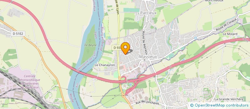 localisation de l'entreprise MICHEL PERRY  MASSIEUX