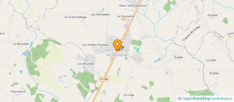 localisation de l'entreprise MICHEL PEYRAT à SAINT-MAURICE-LES-BROUSSES