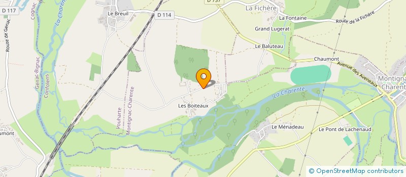 localisation de l'entreprise MICHEL POIRIER ET FILS à SAINT-AMANT-DE-BOIXE