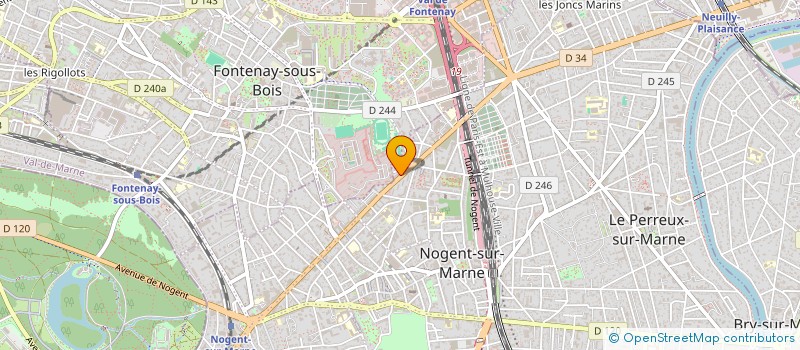 localisation de l'entreprise MICHEL PRESSING à NOGENT-SUR-MARNE