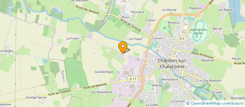 localisation de l'entreprise MICHEL RENAULT ET FILS à CHATILLON-SUR-CHALARONNE