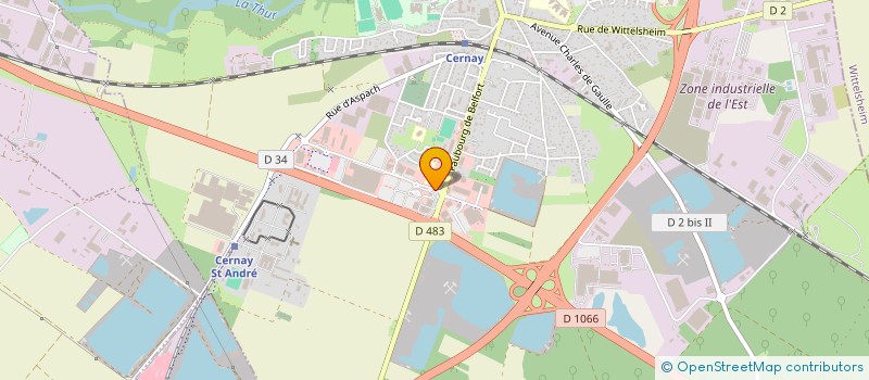 localisation de l'entreprise MICHEL RENCK SPORTS à CERNAY