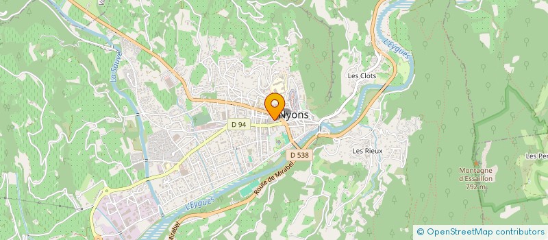 localisation de l'entreprise MICHEL RODARI PROMOTION à NYONS