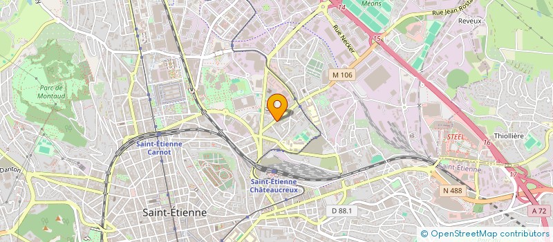 localisation de l'entreprise MICHEL ROZIER  SAINT-ETIENNE