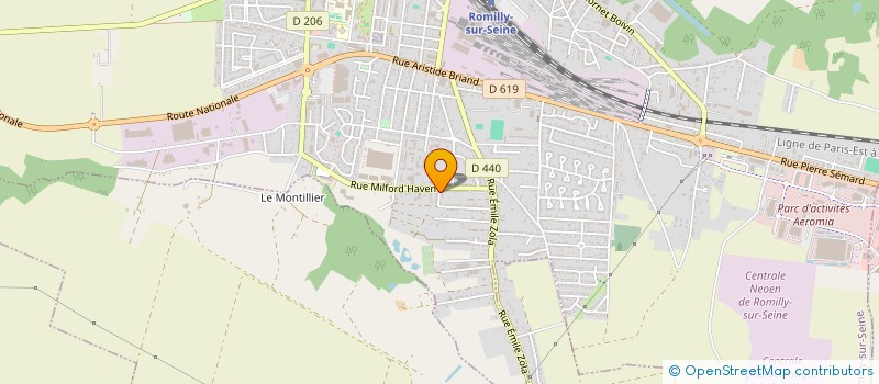localisation de l'entreprise MICHEL S A R L à ROMILLY-SUR-SEINE
