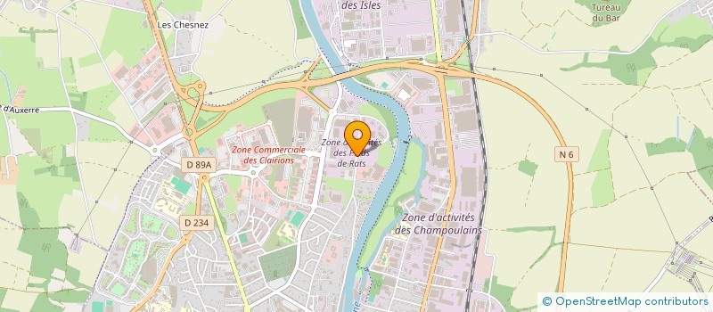 localisation de l'entreprise MICHEL SAS à AUXERRE