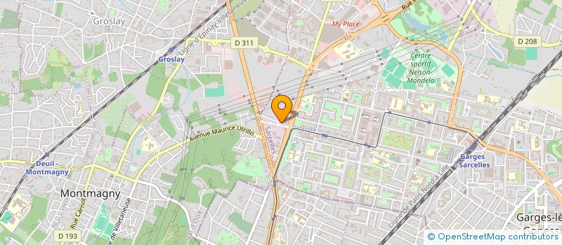 localisation de l'entreprise MICHEL TRANSPORT NAKY à SARCELLES