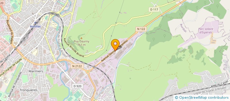 localisation de l'entreprise MICHEL VISY PARTICIPATIONS à AURILLAC