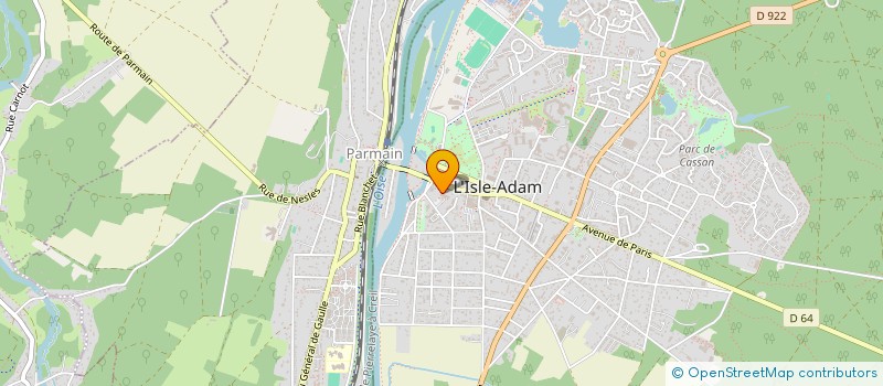 localisation de l'entreprise MICHEL YANIS  L'ISLE-ADAM