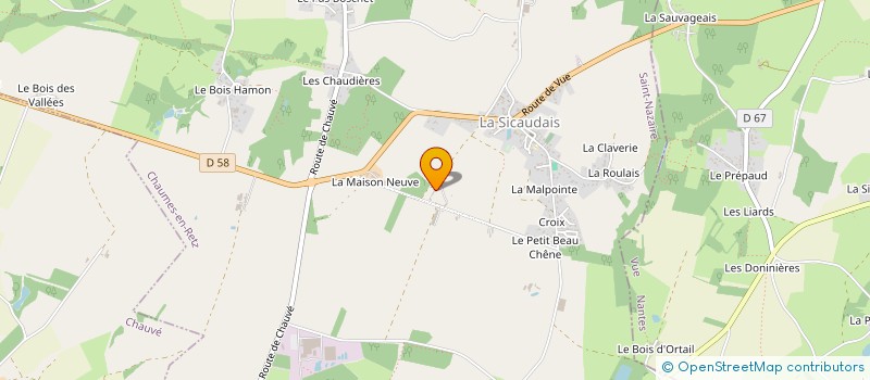 localisation de l'entreprise MICHEL YANNICK CORBE SARL à CHAUMES-EN-RETZ
