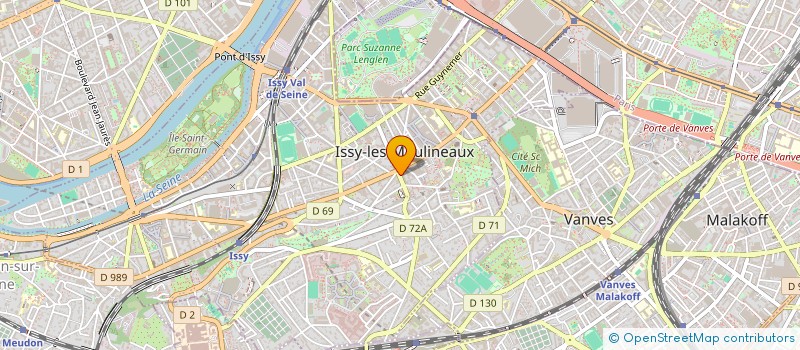 localisation de l'entreprise MICHELANGELO M&A à ISSY-LES-MOULINEAUX