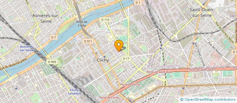 localisation de l'entreprise MICHELE BAILLARGEAT à CLICHY