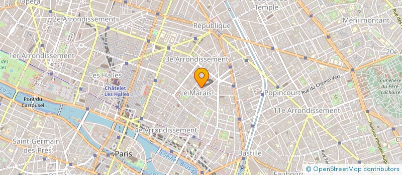 localisation de l'entreprise MICHELE BASCHET SAS à PARIS
