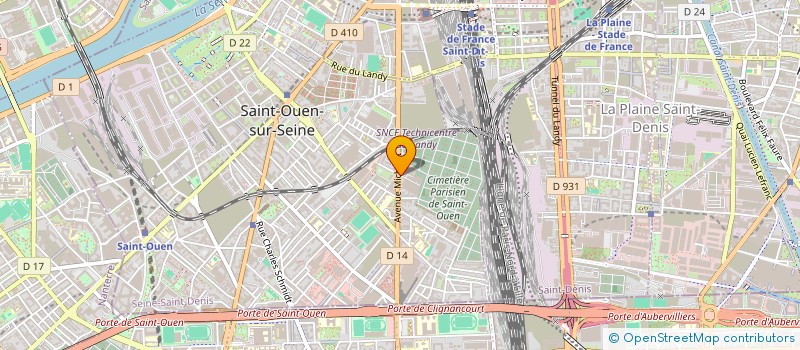 localisation de l'entreprise MICHELET à SAINT-OUEN-SUR-SEINE