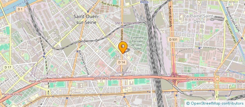 localisation de l'entreprise MICHELET à SAINT-OUEN-SUR-SEINE