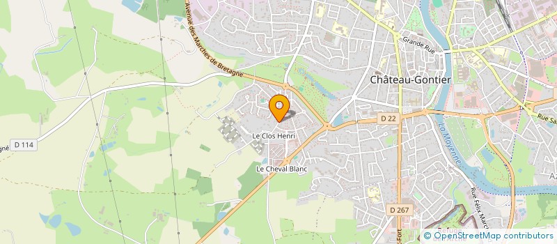 localisation de l'entreprise MICHELET  CHATEAU-GONTIER-SUR-MAYENNE