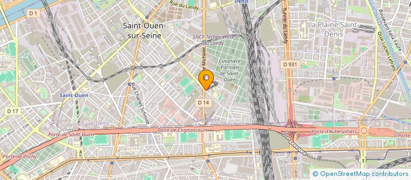 localisation de l'entreprise MICHELET AUTO ECOLE à SAINT-OUEN-SUR-SEINE