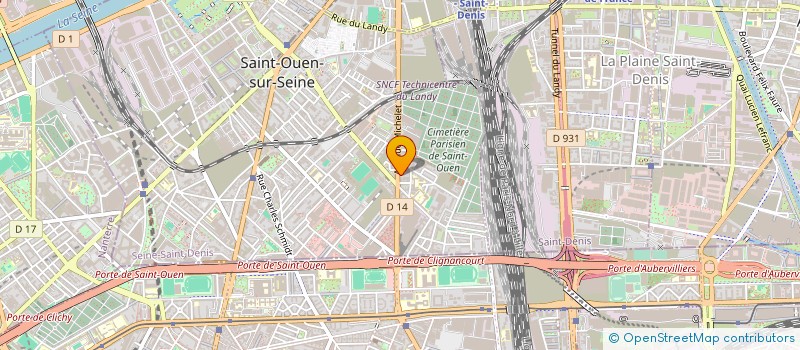 localisation de l'entreprise MICHELET AUTO PLUS à SAINT-OUEN-SUR-SEINE