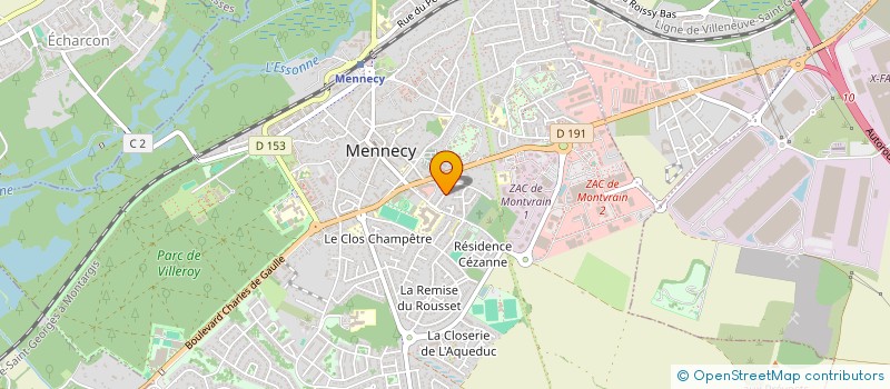 localisation de l'entreprise MICHELET CONSTRUCTION à MENNECY