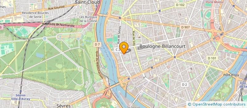 localisation de l'entreprise MICHELET FINANCE  BOULOGNE-BILLANCOURT