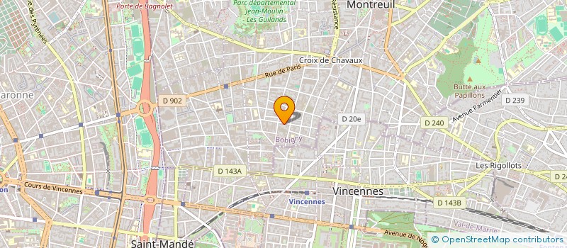 localisation de l'entreprise MICHELET GCV à MONTREUIL
