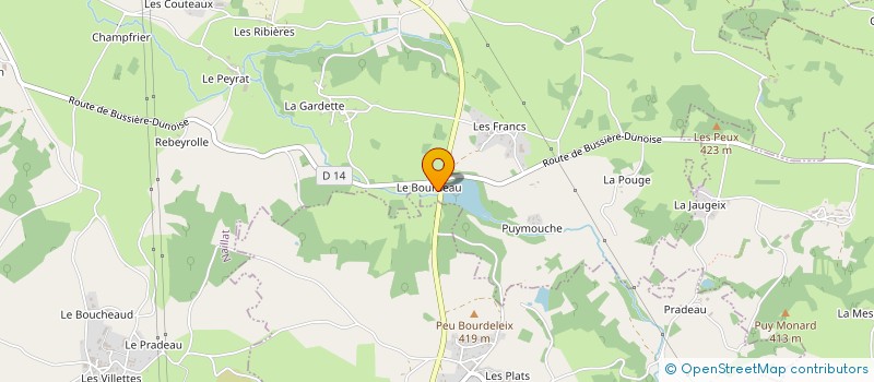 localisation de l'entreprise MICHELET PIERRE à LA CELLE DUNOISE