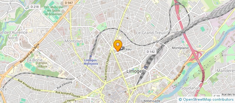 localisation de l'entreprise MICHELIANE à LIMOGES