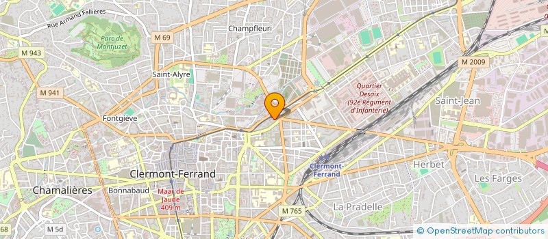 localisation de l'entreprise MICHELIN AIR SERVICES à CLERMONT-FERRAND