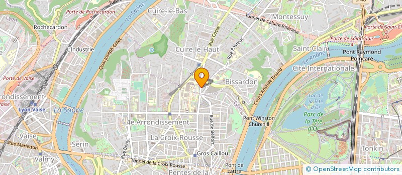 localisation de l'entreprise MICHELIN ALICE à CALUIRE-ET-CUIRE