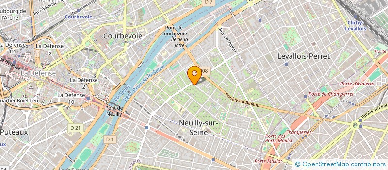 localisation de l'entreprise MICHELINE CHAPUT à NEUILLY-SUR-SEINE