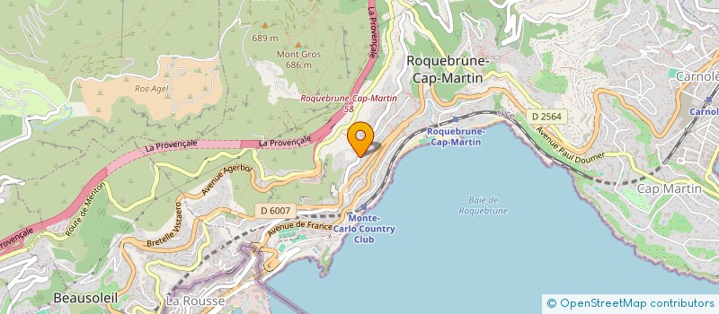 localisation de l'entreprise MICHELITA à ROQUEBRUNE-CAP-MARTIN