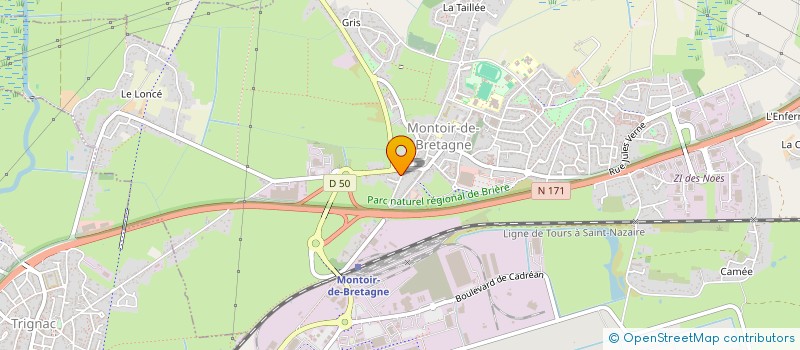 localisation de l'entreprise MICHELLAND LE BRENN à MONTOIR-DE-BRETAGNE