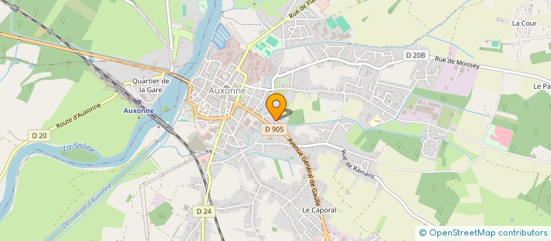 localisation de l'entreprise MICHELLE DE SALINS  AUXONNE