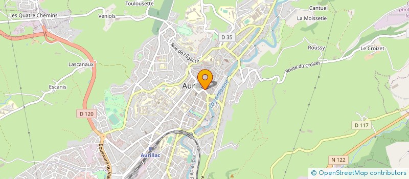 localisation de l'entreprise MICHELLE DELORT SARL à AURILLAC