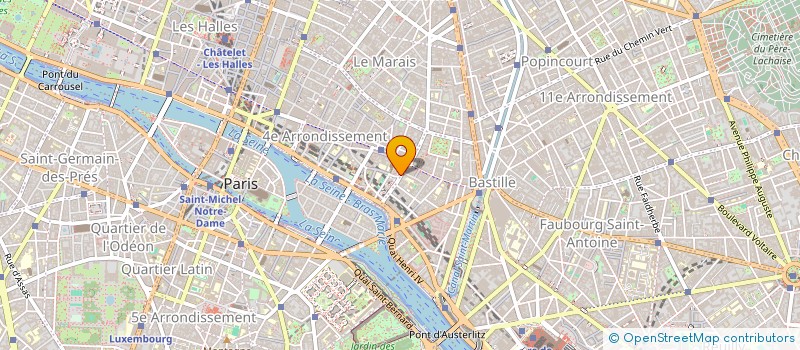 localisation de l'entreprise MICHELLE PEZIER EURL  PARIS