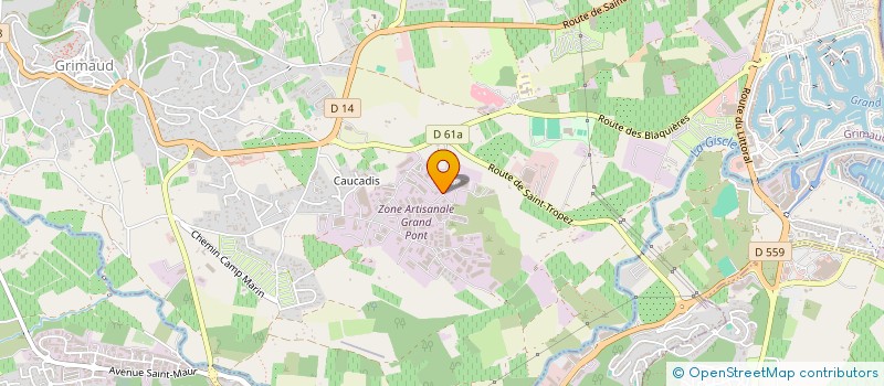 localisation de l'entreprise MICHELOT à GRIMAUD