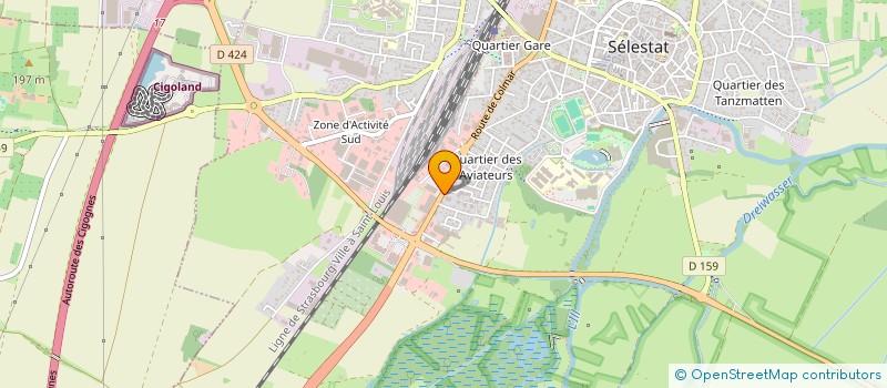 localisation de l'entreprise MICHELSONNE MUSIC SARL à SELESTAT