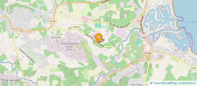 localisation de l'entreprise MICHELY PERE ET FILS BTP  GRIMAUD