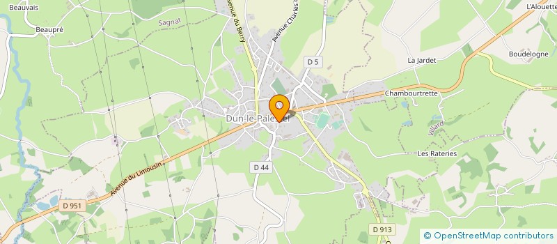 localisation de l'entreprise MICHEMAG à DUN-LE-PALESTEL