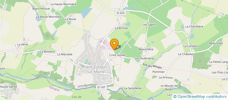 localisation de l'entreprise MICHENAUD à SEVREMOINE