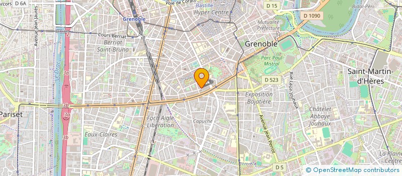 localisation de l'entreprise MICHIEL VAN SEGGELEN, HUGUES BONNEMAINS ET EMELINE BOURRET, NOTAIRES ASSOCIES D'UNE SOCIETE CIVILE PROFESSIONNELLE TITUL à GRENOBLE