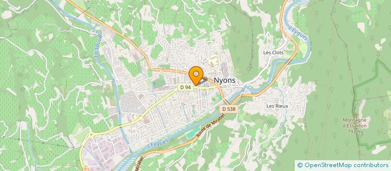 localisation de l'entreprise MICHOLEVAIN BOULANGERIE à NYONS