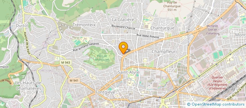 localisation de l'entreprise MICHON RAOUL  CLERMONT-FERRAND