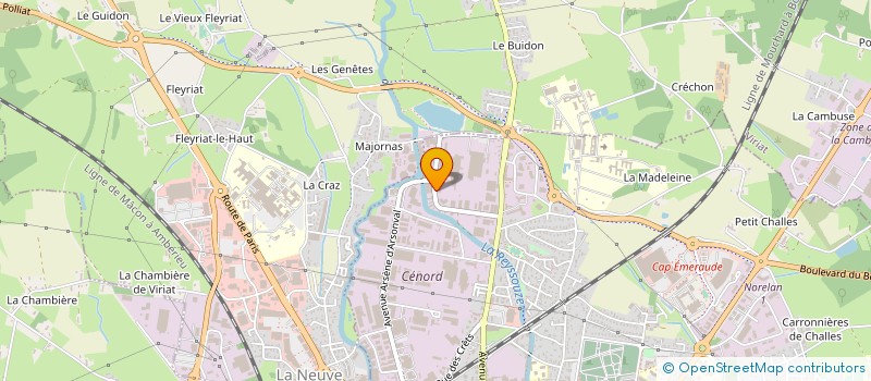 localisation de l'entreprise MICHON SAS à BOURG-EN-BRESSE