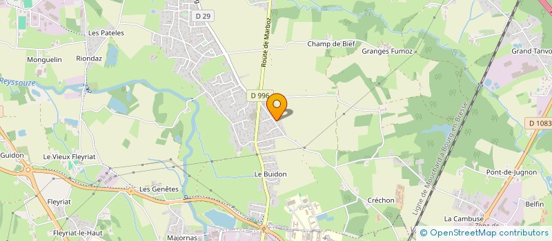 localisation de l'entreprise MICHON TRANSPORTS BETON  VIRIAT